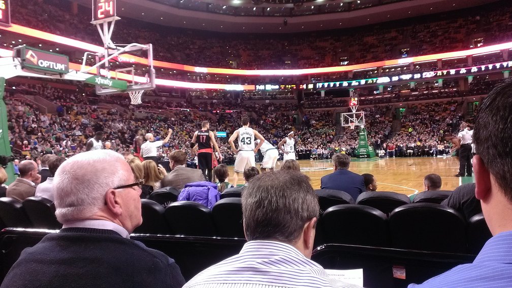 Courtside for the Celts